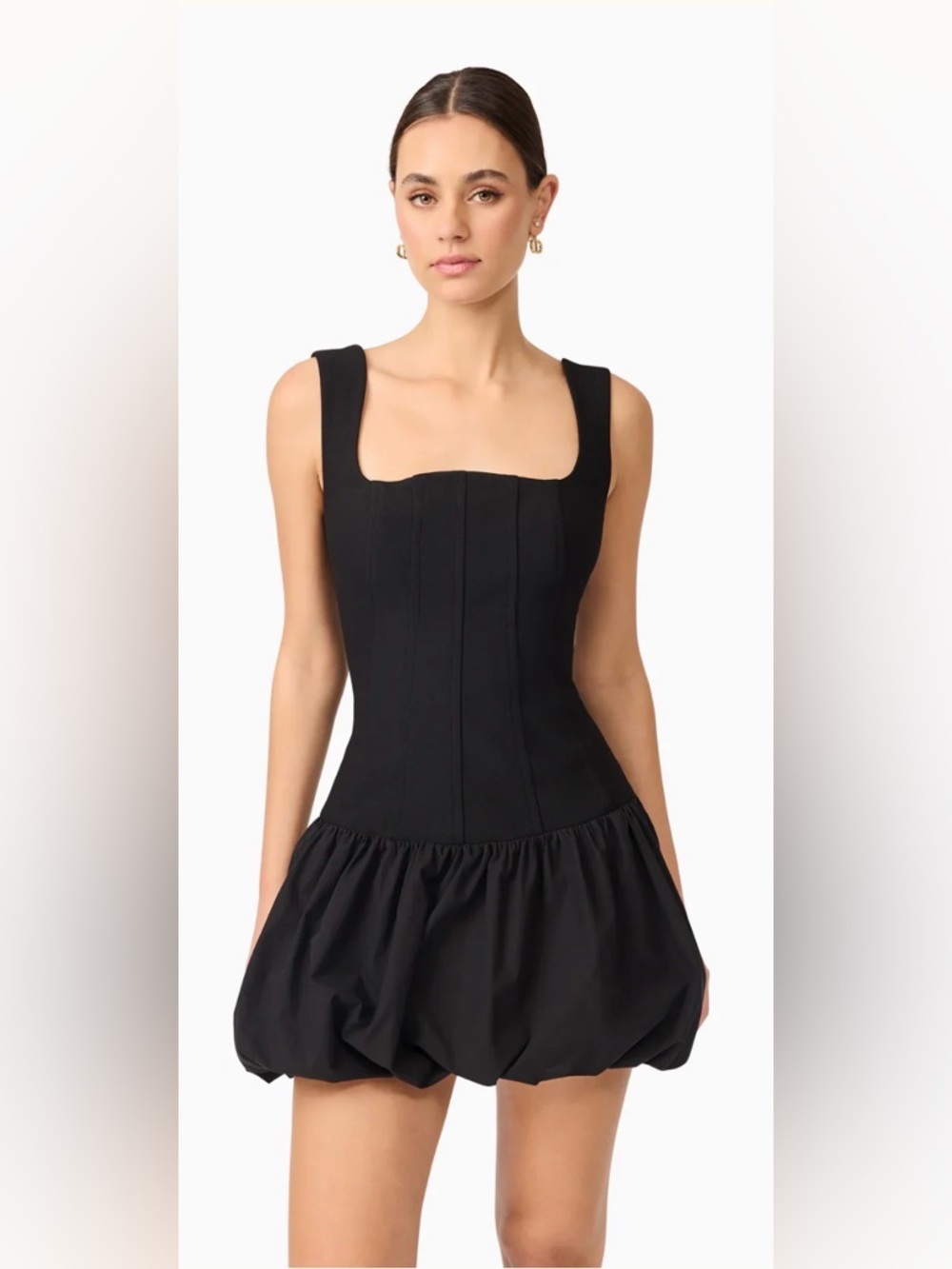 ELLIATT Ingrid Corset Bodice Bubble Hem Mini Cocktail Dress NWT Size Medium